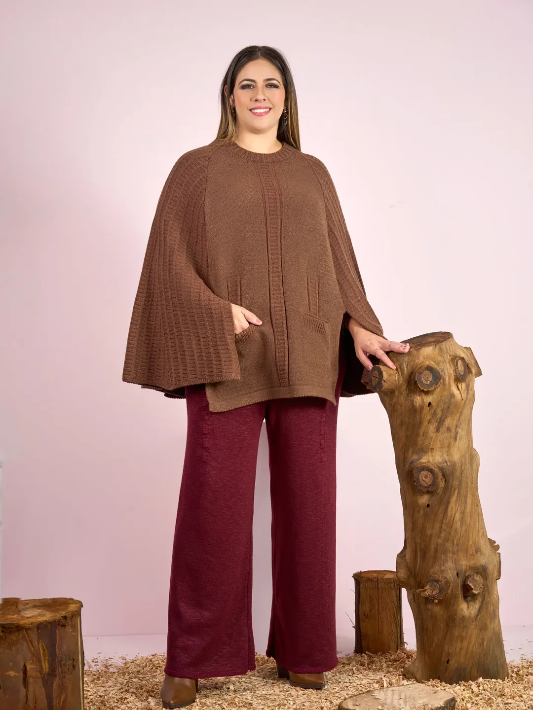 Produto de tricô em destaque